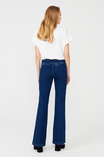 İspanyol Paça Denim Pantolon