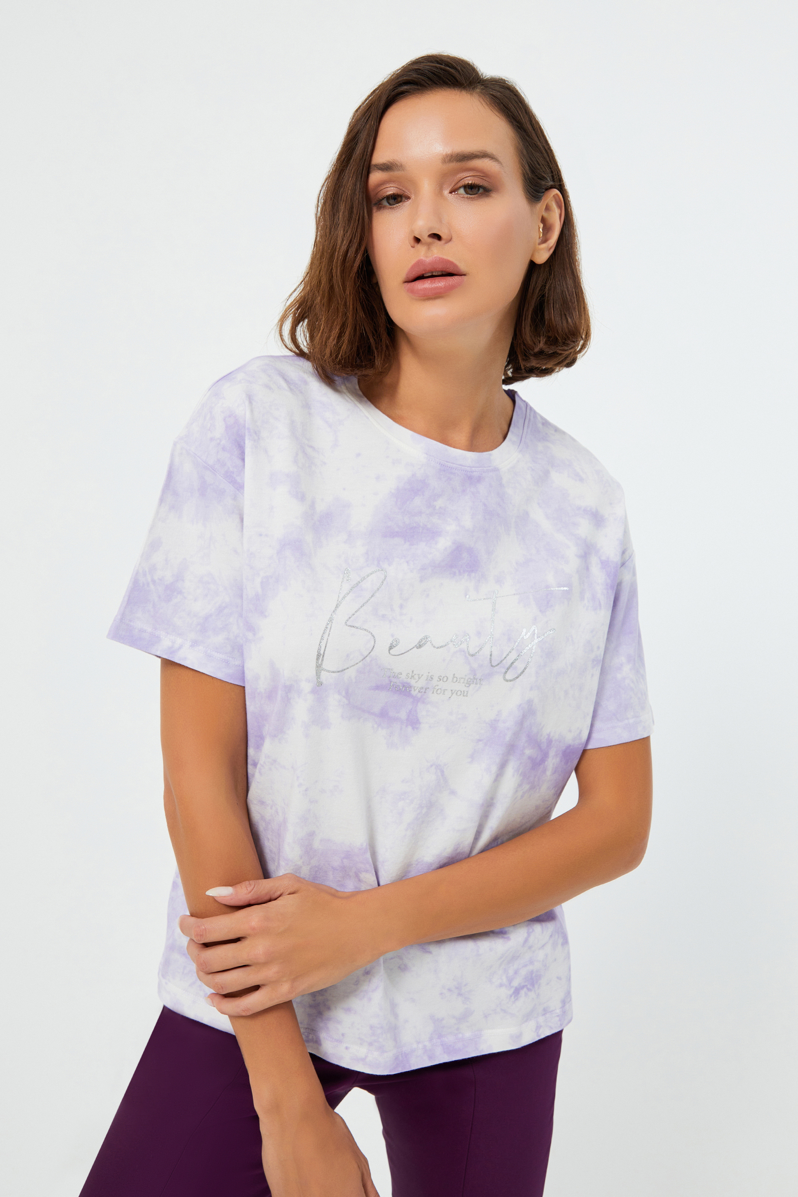 Varak Baskılı Batik T-Shirt