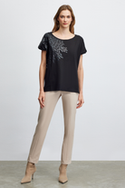 Pul İşlemeli T-Shirt