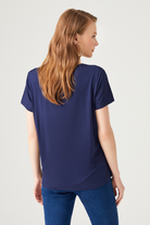 Pul İşlemeli T-shirt