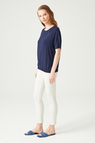 Etek Ucu Lastikli T-Shirt