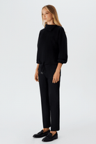 Asimetrik Yaka Kapitone Sweatshirt