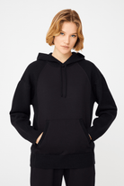 Triko Karışımlı Kapüşonlu SweatShirt