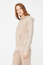 Triko Karışımlı Kapüşonlu SweatShirt