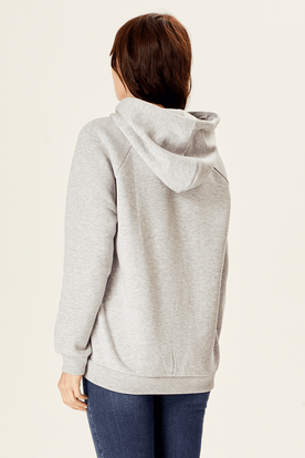 Kapüşonlu Nakışlı Sweatshirt