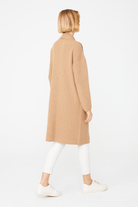 Arma Detaylı Uzun Triko Hırka