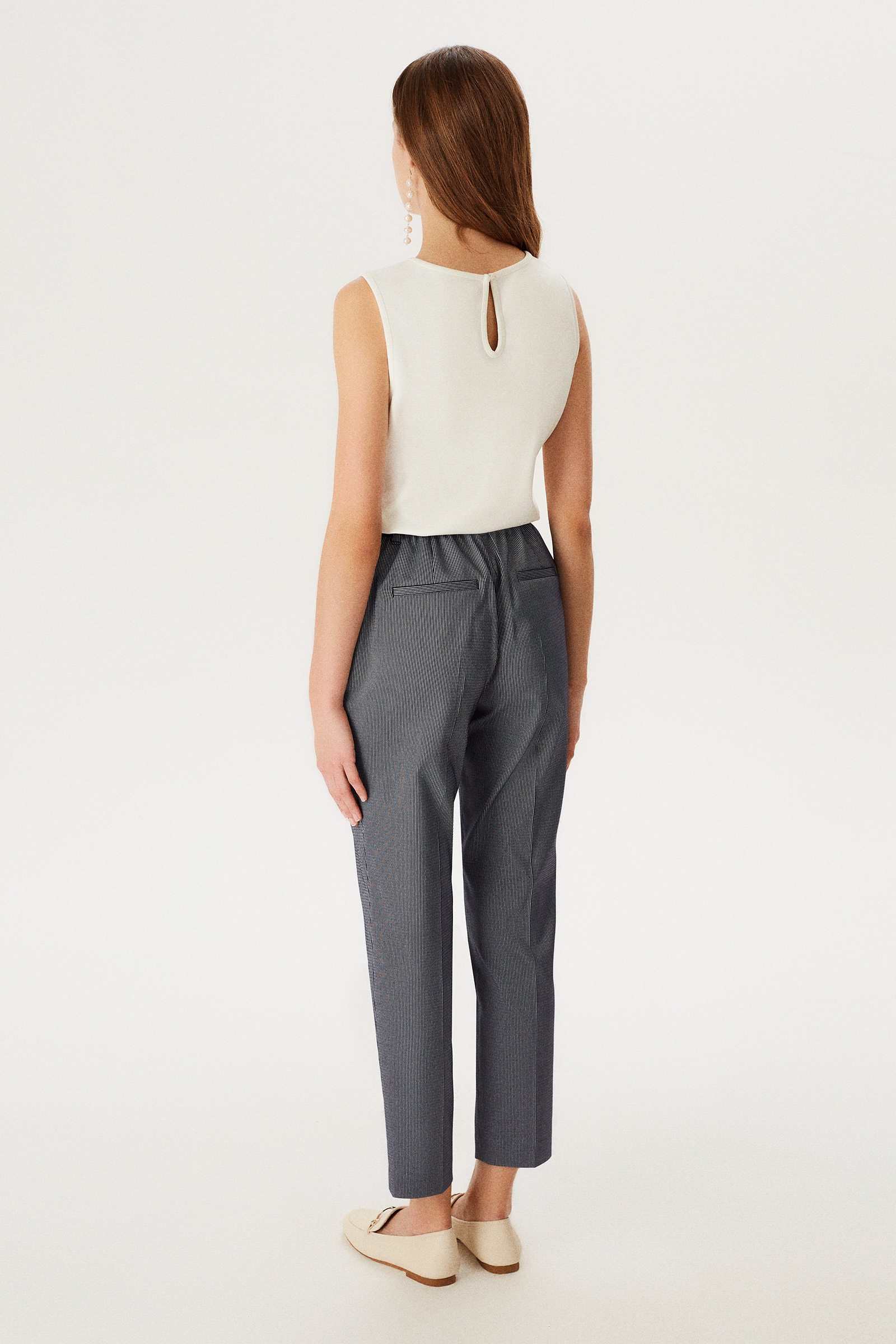 Beli Kemerli Düz Paça Pantolon