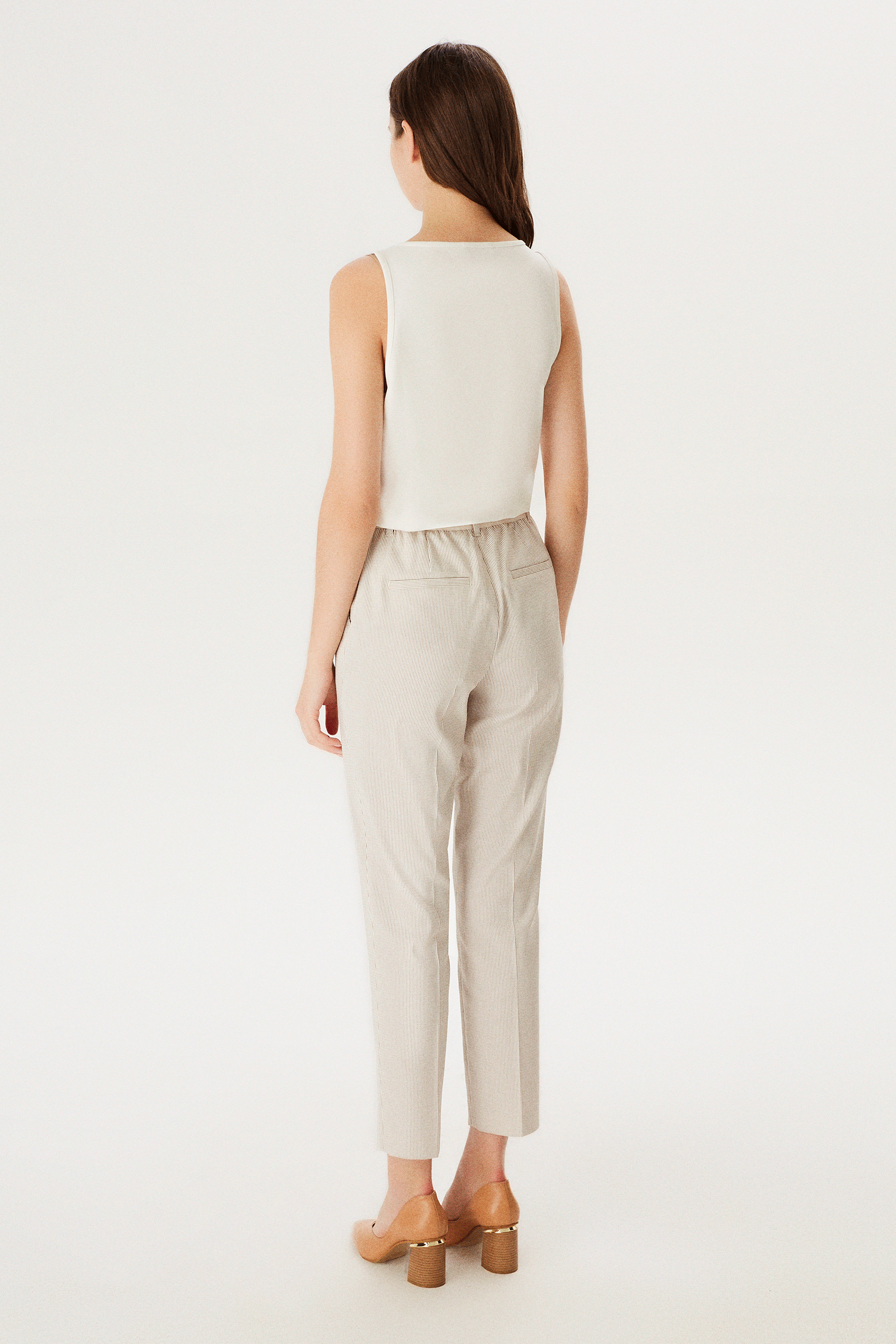 Beli Kemerli Düz Paça Pantolon