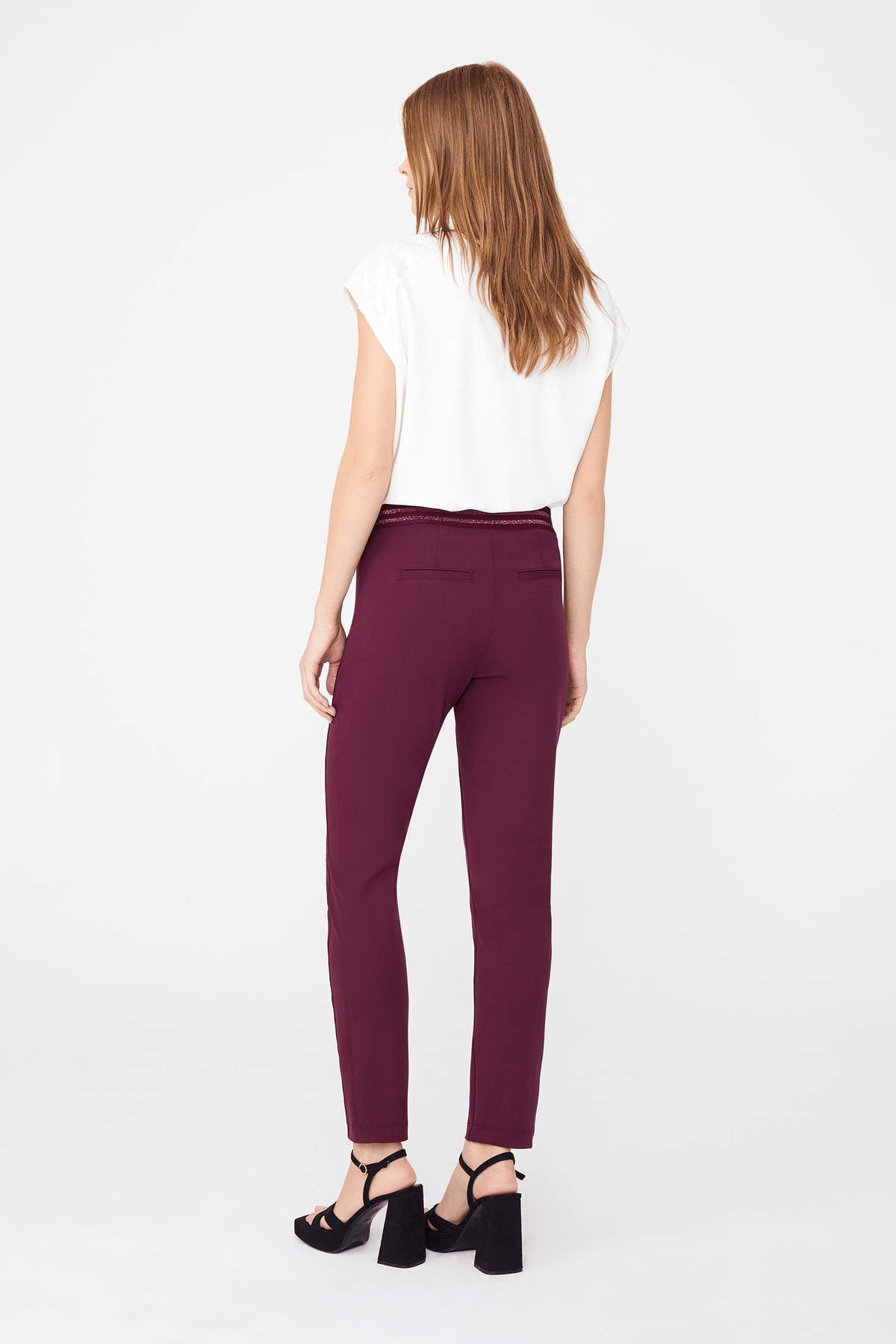 Beli Lastik Detaylı Tayt Pantolon