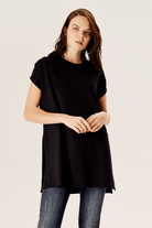 Yırtmaçlı Bol Kesim Örme Bluz