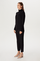 Balıkçı Yaka Omuzlar Büzgülü Penye Bluz