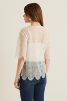 Transparan Dantel Bluz