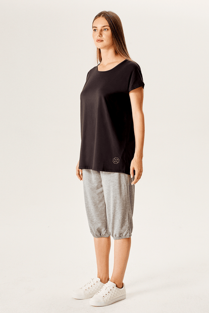 Kontrast Logo Baskılı T-Shirt